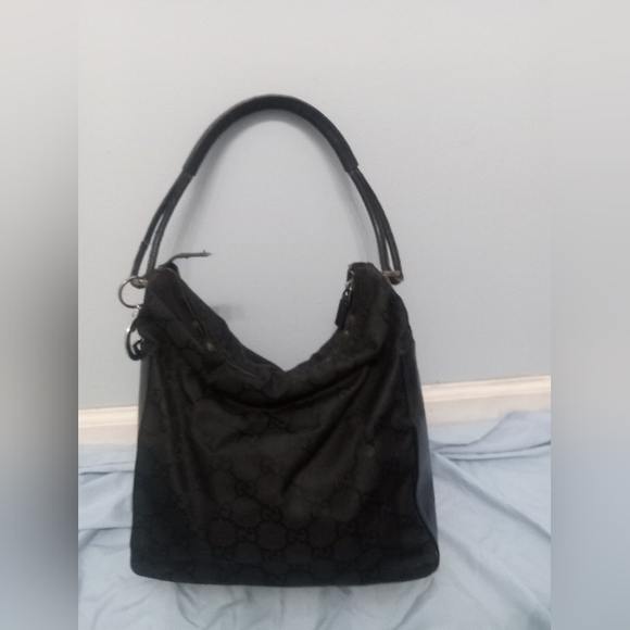 Sold Gucci GG Nylon Shoulder Handbag - Picture 2 of 10